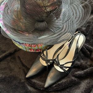 Elegant Black Women's Slingback Shoes